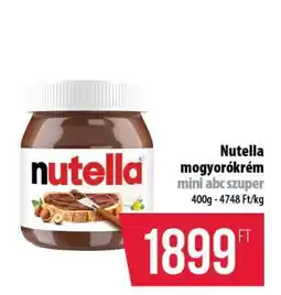 Coop Nutella mogyorókrém ajánlat