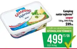 Coop Camping natúr vajkrém ajánlat