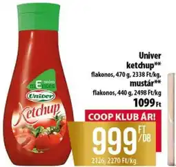 Coop UNIVER Ketchup ajánlat