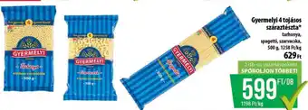 Coop Gyermelyi 4 tojásos száraztészta ajánlat