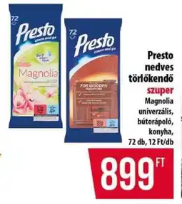 Coop Presto nedves törlőkendő ajánlat