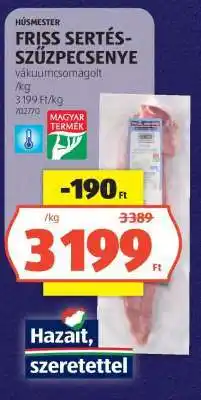 ALDI Friss Sertés Szűzpecsenye ajánlat