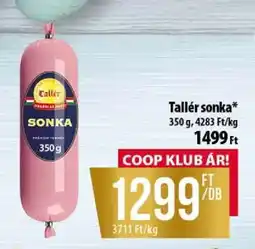 Coop Tallér sonka ajánlat