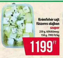 Coop Krémfehér sajt fűszeres olajban ajánlat