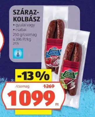 ALDI Szárazkolbász ajánlat