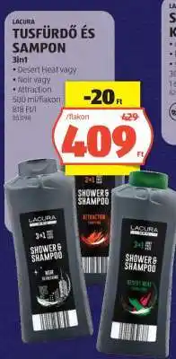 ALDI Lacura Tusfürdő és Sampon 3in1 ajánlat