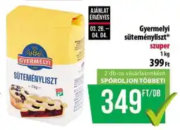 Coop Gyermelyi süteményliszt ajánlat