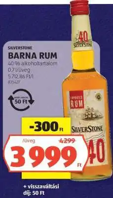 ALDI SILVERSTONE BARNA RUM ajánlat