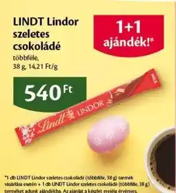 EcoFamily LINDT Lindor szeletes csokoládé ajánlat