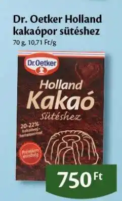 EcoFamily Dr. Oetker holland kakaópor sütéshez ajánlat
