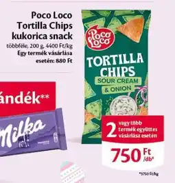 EcoFamily Poco Loco Tortilla Chips kukorica snack ajánlat