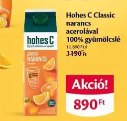 EcoFamily Hohes C Classic narancs acerolával 100% gyümölcslé ajánlat