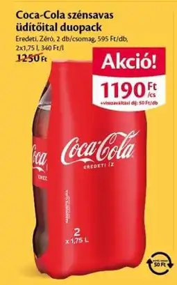 EcoFamily Coca-Cola szénsavas üdítőital duopack ajánlat