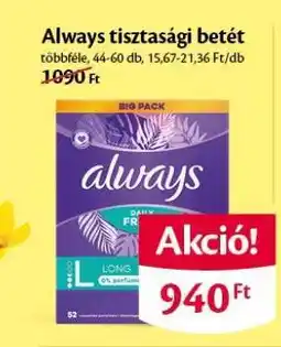 EcoFamily Always tisztasági betét ajánlat