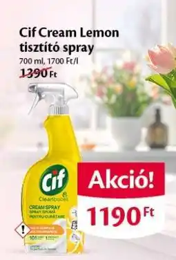 EcoFamily Cif Cream Lemon tisztító spray ajánlat