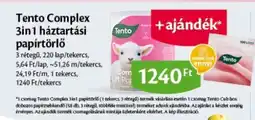 EcoFamily Tento Complex 3in1 háztartási papírtörlő ajánlat