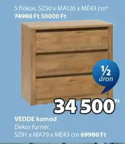 JYSK VEDDE komód ajánlat