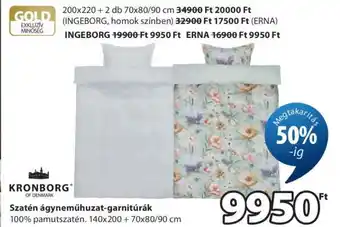 JYSK Szatén ágyneműhuzat-garnitúrák ajánlat