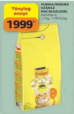 Auchan PURINA FRISKIES SZÁRAZ MACSKAELEDEL ajánlat