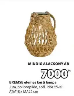JYSK BREMSE elemes kerti lámpa ajánlat