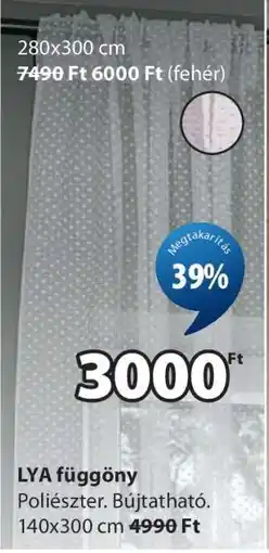 JYSK LYA FÜGGÖNY ajánlat