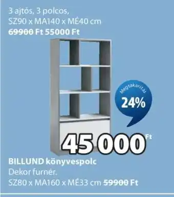 JYSK BILLUND KÖNYVESPOLC ajánlat