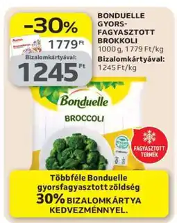 Auchan BONDUELLE GYORSFAGYASZTOTT BROKKOLI ajánlat