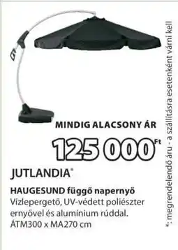 JYSK JUTLANDIA HAUGESUND függő napernyő ajánlat