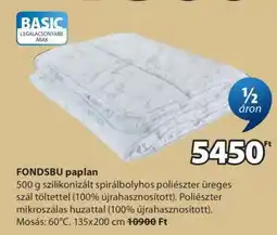 JYSK FONDSBU paplan ajánlat