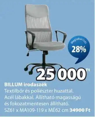 JYSK BILLUM irodaszék ajánlat