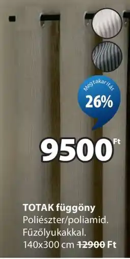 JYSK TOTAK függöny ajánlat
