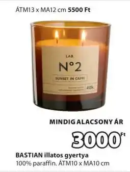 JYSK BASTIAN illatos gyertya ajánlat