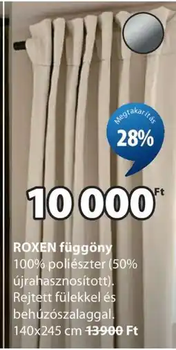 JYSK ROXEN függöny ajánlat