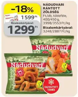 Auchan Nádudvari rántott zöldség ajánlat