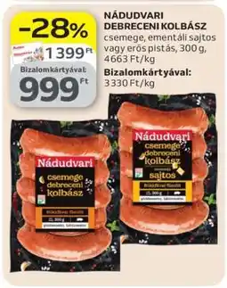 Auchan Nádudvari debreceni kolbász ajánlat