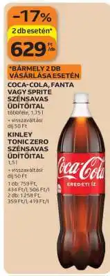 Auchan Coca-Cola, Fanta vagy Sprite szénsavas üdítőital ajánlat