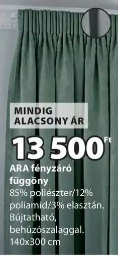JYSK ARA fényzáró függöny ajánlat