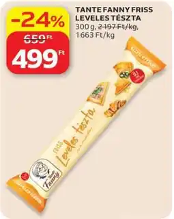 Auchan Tante Fanny friss leveles tészta ajánlat