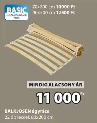 JYSK BALKJOSEN ágyrács ajánlat