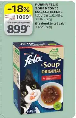Auchan PURINA FELIX SOUP NEDVES MACSKAELEDEL ajánlat