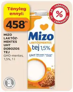 Auchan Mizo Laktózmentes UHT Dobozos Tej ajánlat