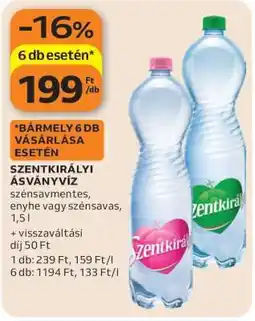 Auchan SZENTKIRÁLYI Ásványvíz ajánlat