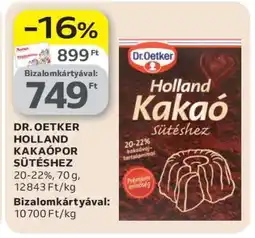 Auchan Dr. Oetker holland kakaópor sütéshez ajánlat