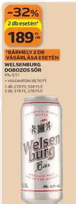 Auchan Welsenburg Dobozos Sör ajánlat
