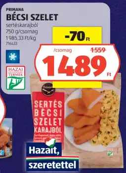 ALDI Primana Bécsi szelet ajánlat