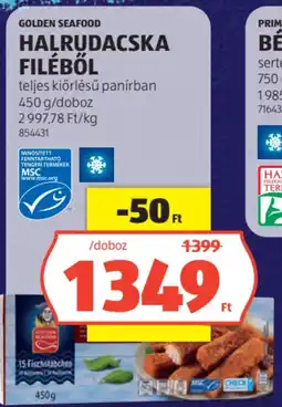 ALDI Golden Seafood Halrudacska filéből ajánlat