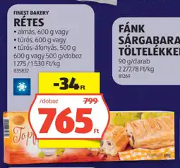 ALDI Finest Bakery Rétes ajánlat