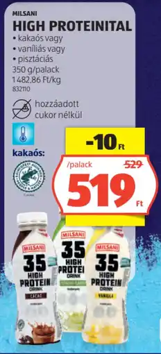 ALDI Milsani High proteinital ajánlat