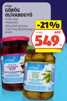 ALDI Lyttos Görög olívabogyó ajánlat