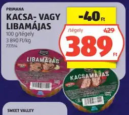 ALDI Primana Kacsa-, libamájas ajánlat